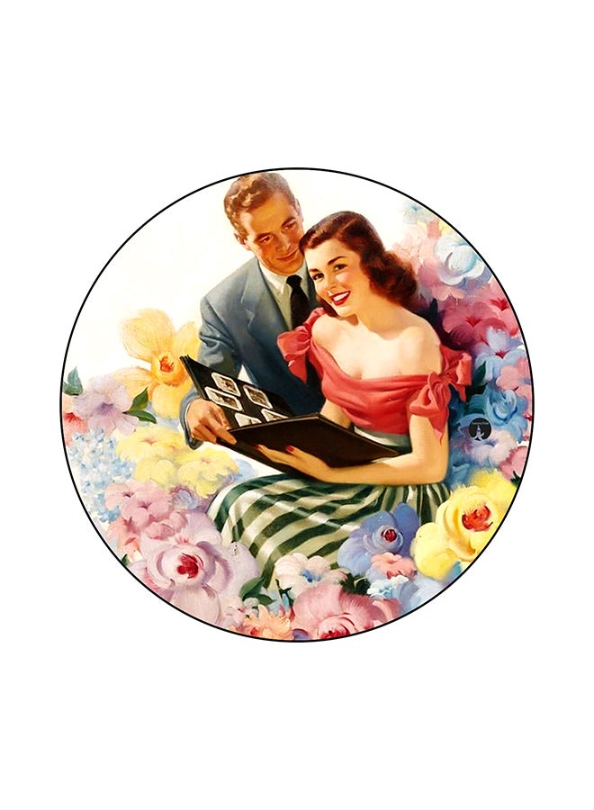 BP Vintage Art Printed Mouse Pad Multicolour