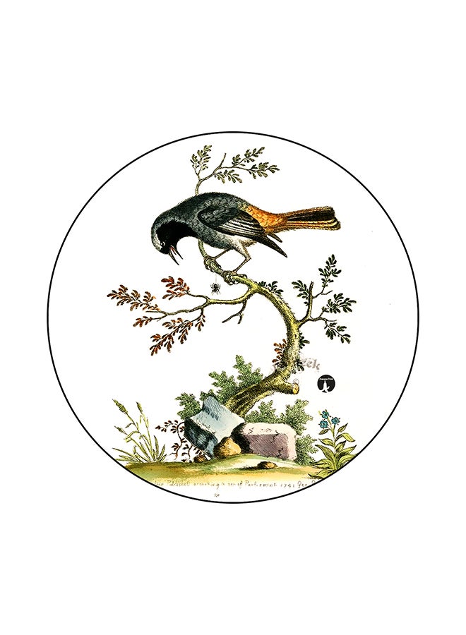 BP A Bird Printed Mouse Pad Multicolour