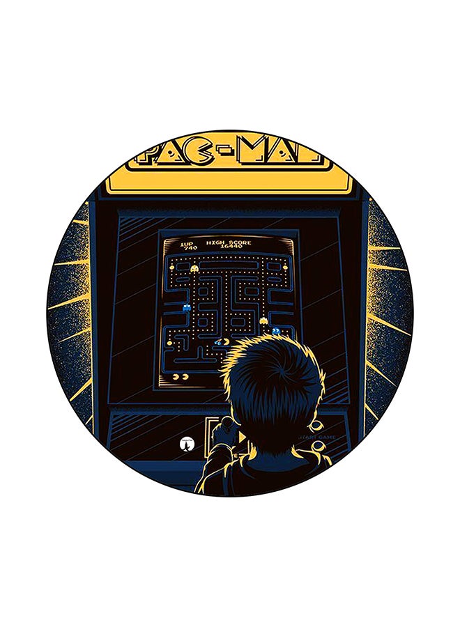 BP Video Game Pac Man Print Mouse Pad Multicolour