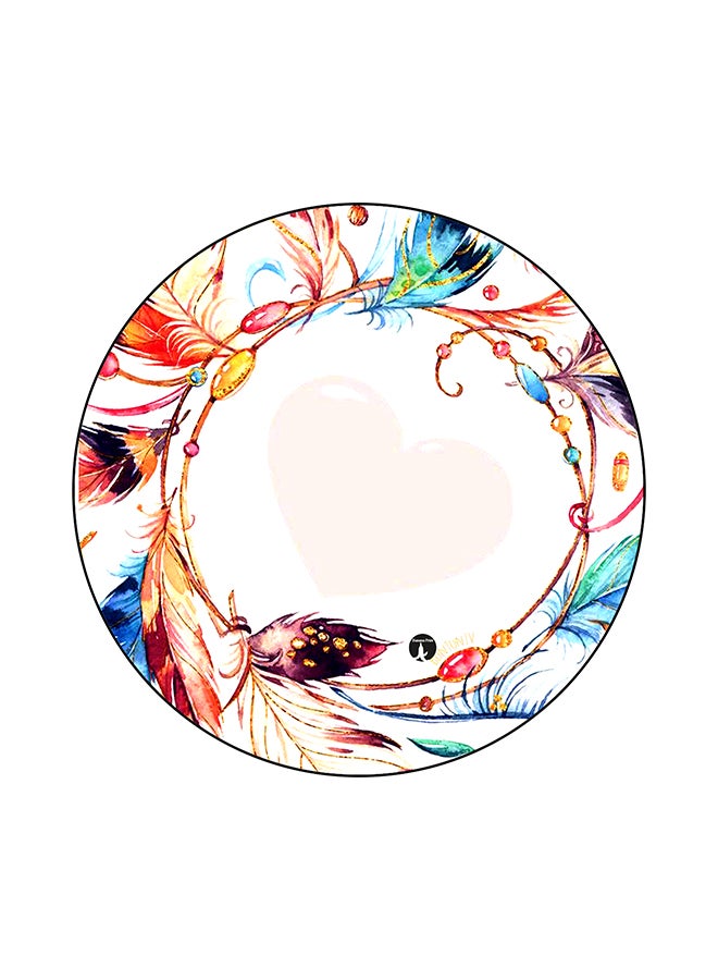 BP Heart Printed Mouse Pad Multicolour