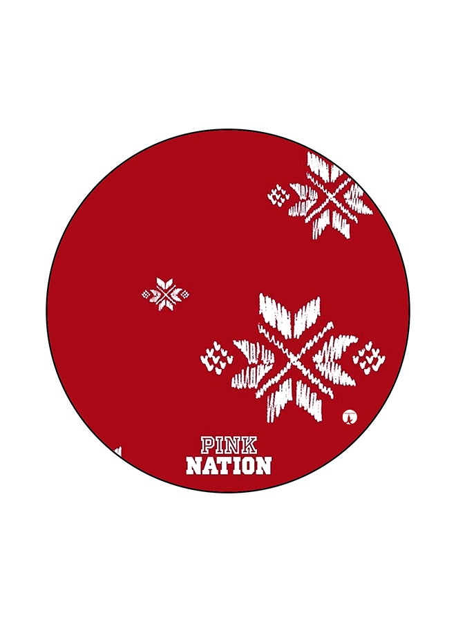BP Pink Nation Printed Mouse Pad Red/White