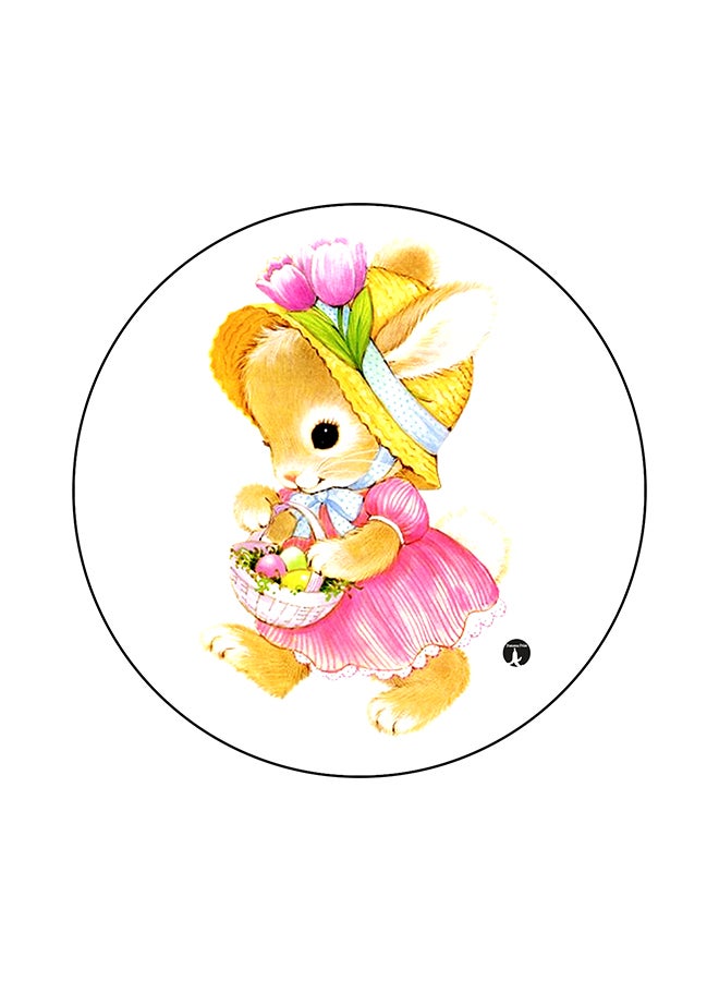 Rabbit Printed Mouse Pad Multicolour