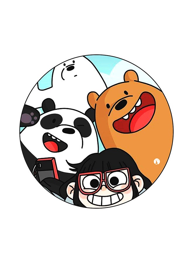 BP We Bare Bears Print Mouse Pad Multicolour