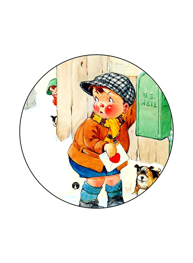 BP Vintage Art Print Mouse Pad Multicolour