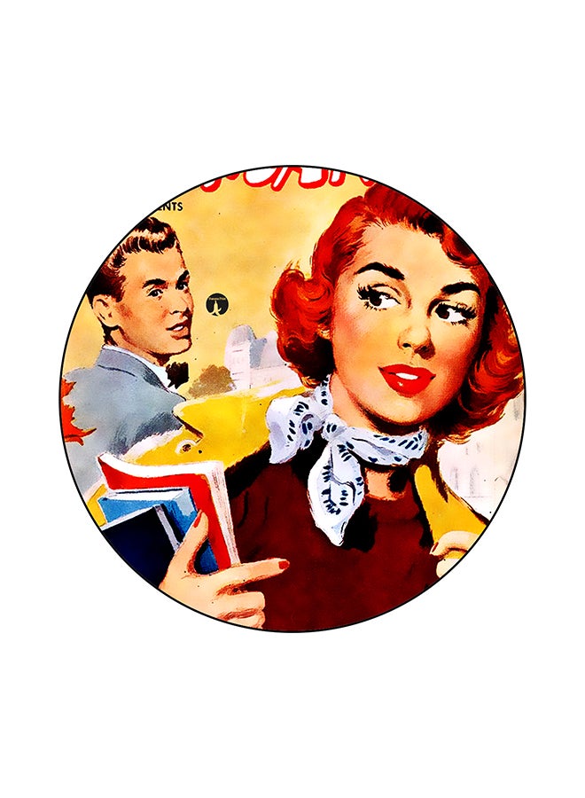 BP Vintage Art Printed Mouse Pad Multicolour