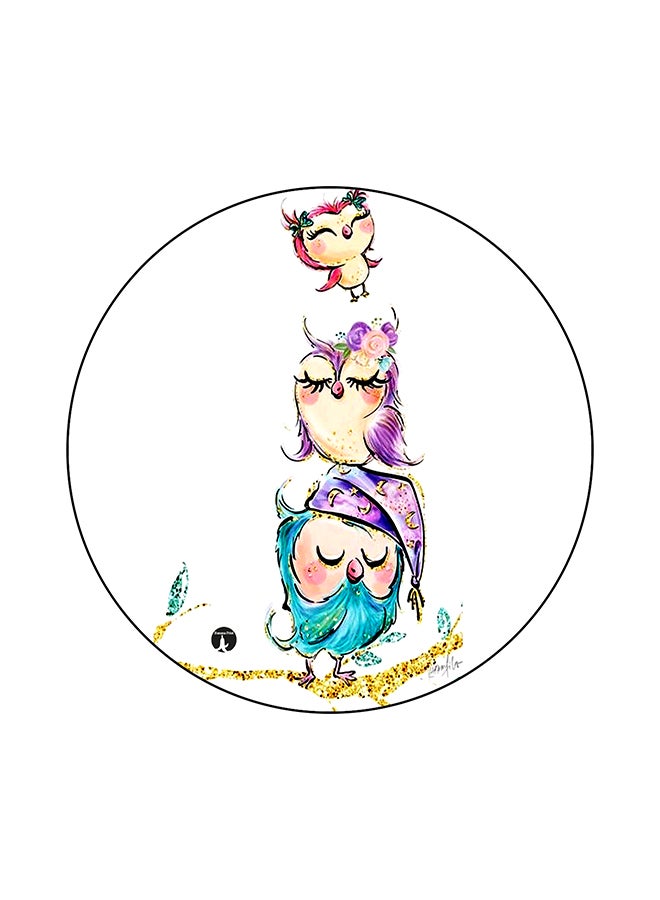 BP Owls Print Mouse Pad Multicolour