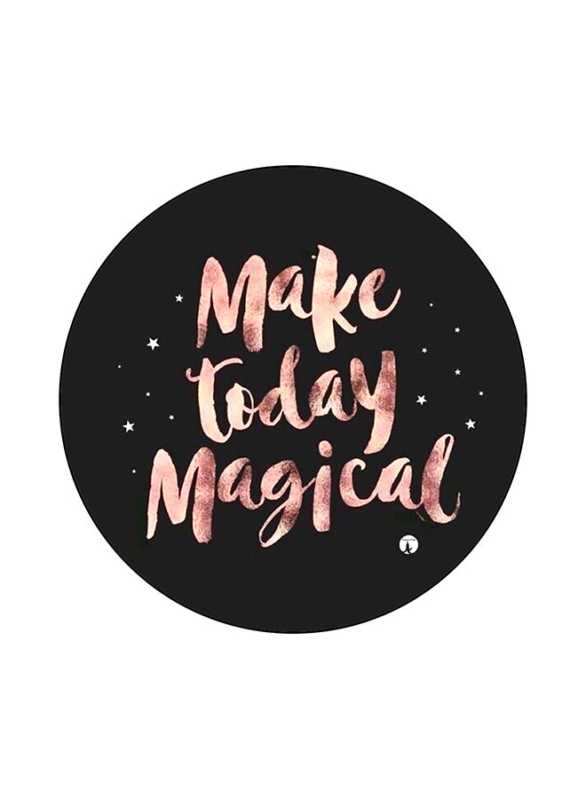 BP English Phrases Print Mouse Pad Black/Pink/White