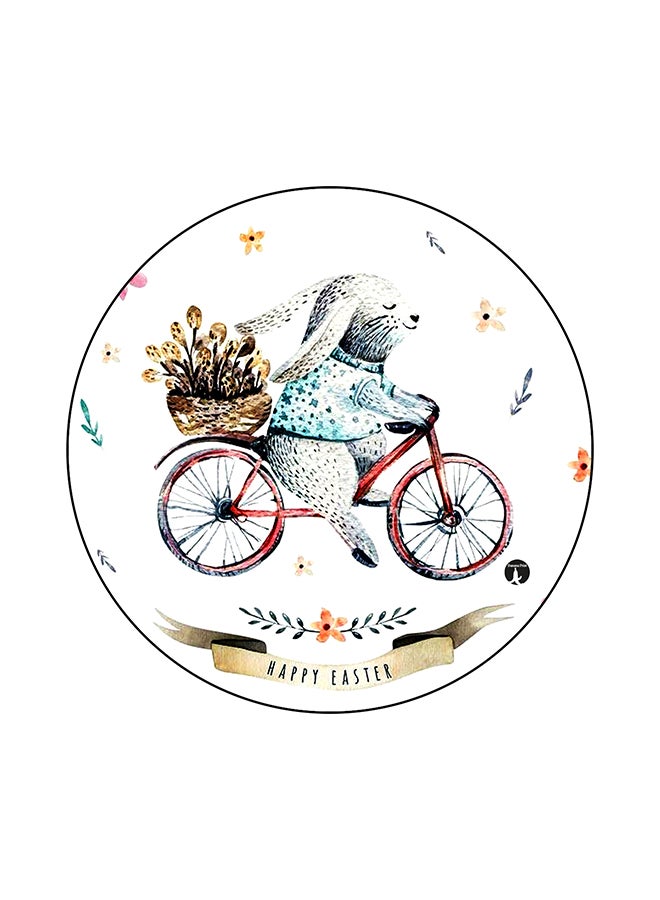 بي بي لوح ماوس بطبعة أرنب متعدد الألوان