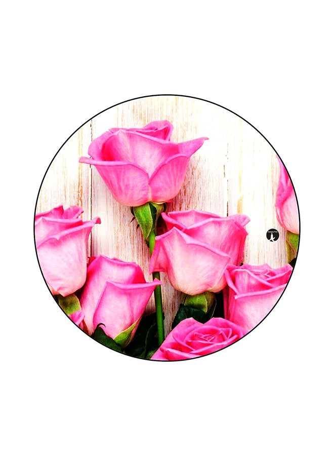 لوحة ماوس برسمة زهور متعدد الألوان