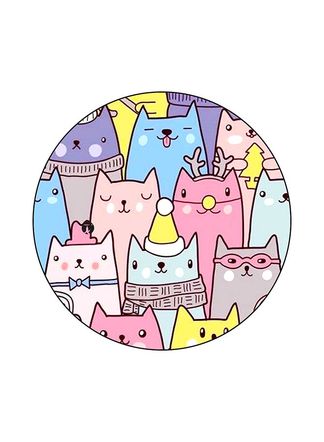 Cats Printed Mouse Pad Multicolour