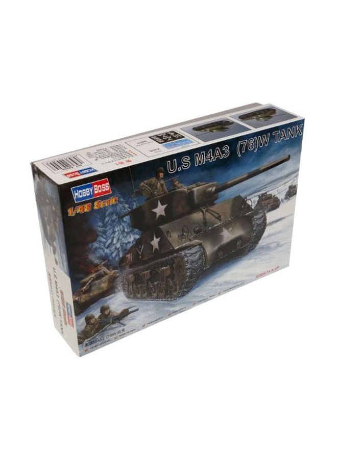 Hobby Boss US M4A3 76 (W) Tank Model Building Kit HY84805 - Image 2