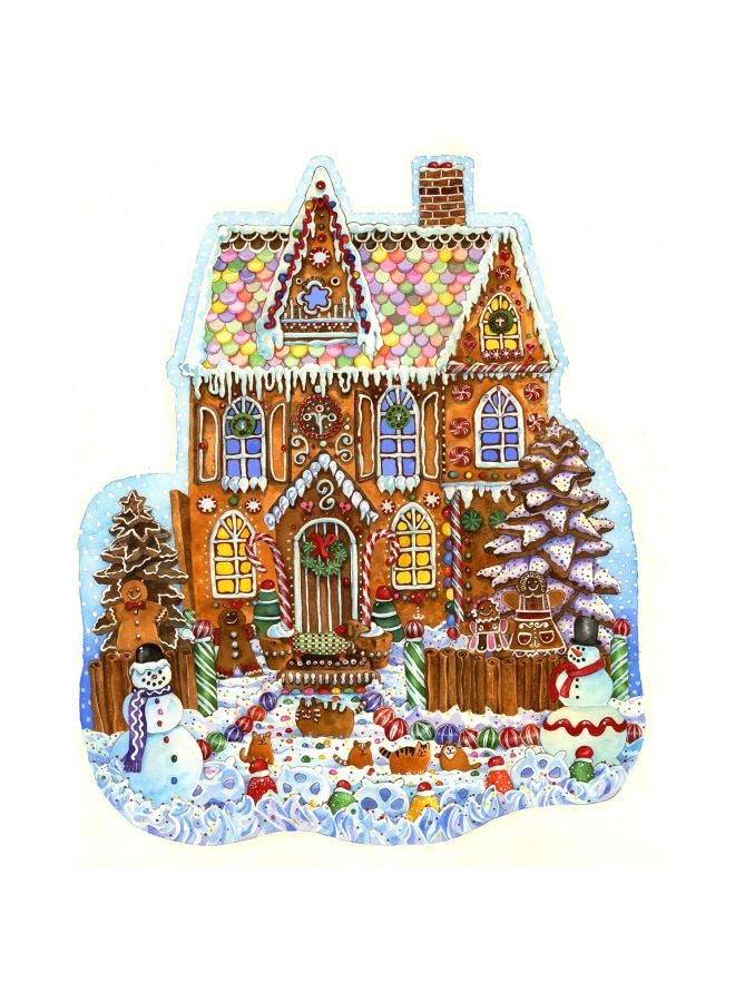 1000-Piece Gingerbread House Shaped Jigsaw Puzzle 97179 - v1581584170/N34398204A_2