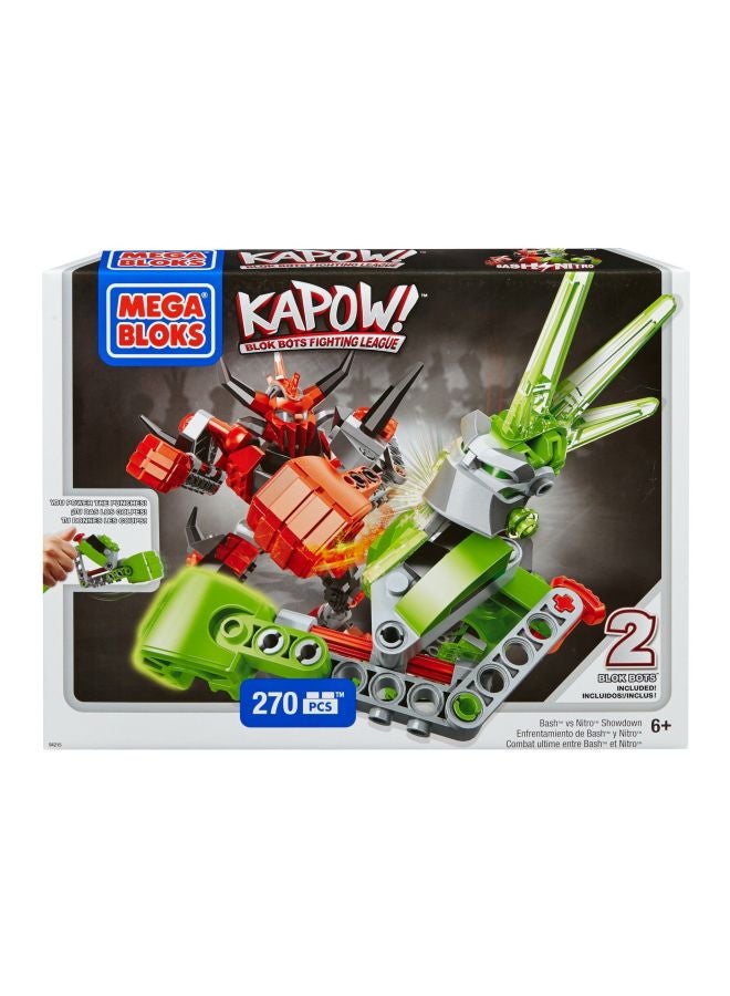Mega Bloks - CXM75 270-Piece Kapow Bash vs Nitro Showdown Building Set CXM75 270 6+ Years - Image 1