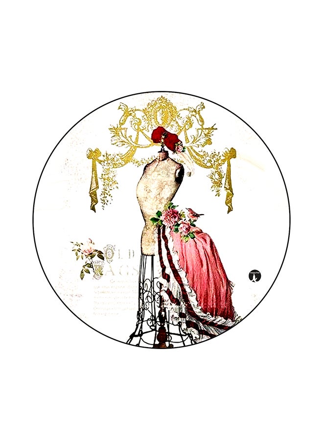 BP A Dress Printed Round Mouse Pad Multicolour 