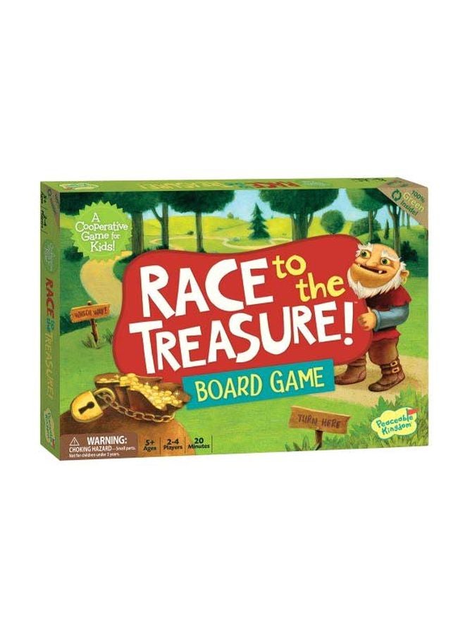 Peaceable Kingdom Race To The Treasure Board Game GMC2 - Image 1