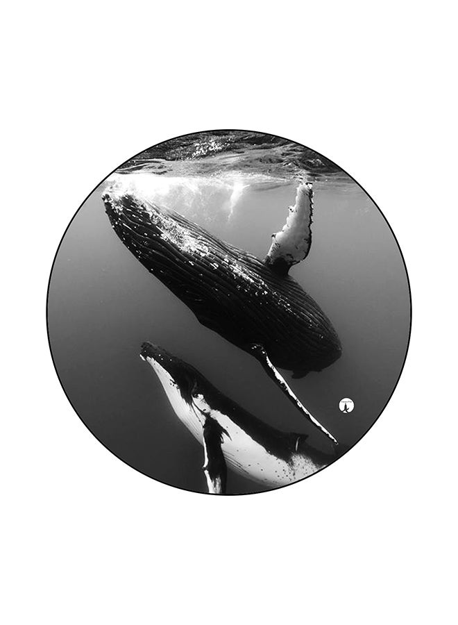 BP Whales Printed Round Mouse Pad Multicolour