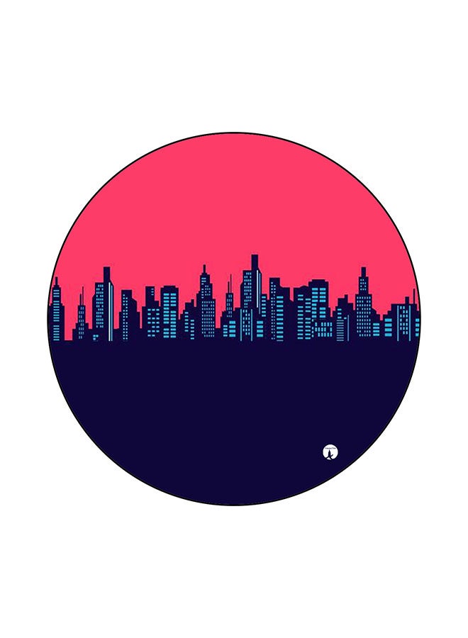 BP A City Printed Round Mouse Pad Multicolour