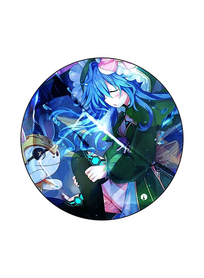 BP Date A Live Printed Round Mouse Pad Multicolour