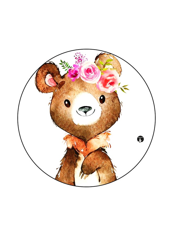 BP A Bear Printed Mouse Pad Multicolour