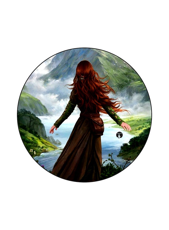 BP A Woman Printed Mouse Pad Multicolour