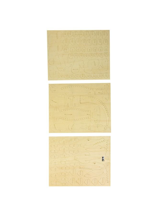 بازلد 94-Piece Alligator 3D Puzzle 1118 - Image 1