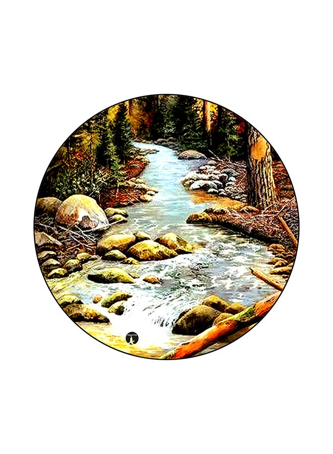 BP Nature Printed Round Mouse Pad Multicolour