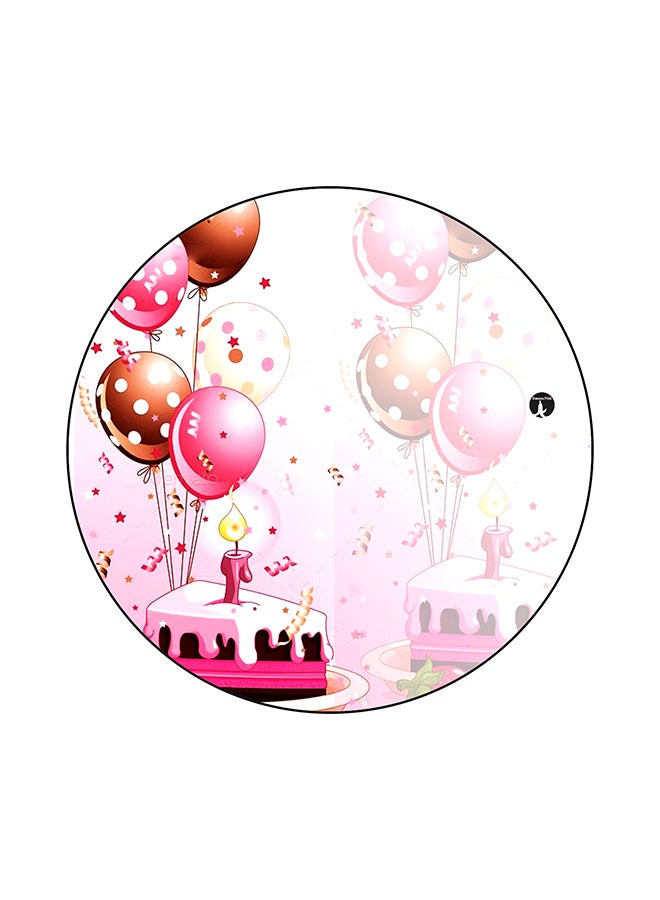 BP Balloons Printed Round Mouse Pad Multicolour