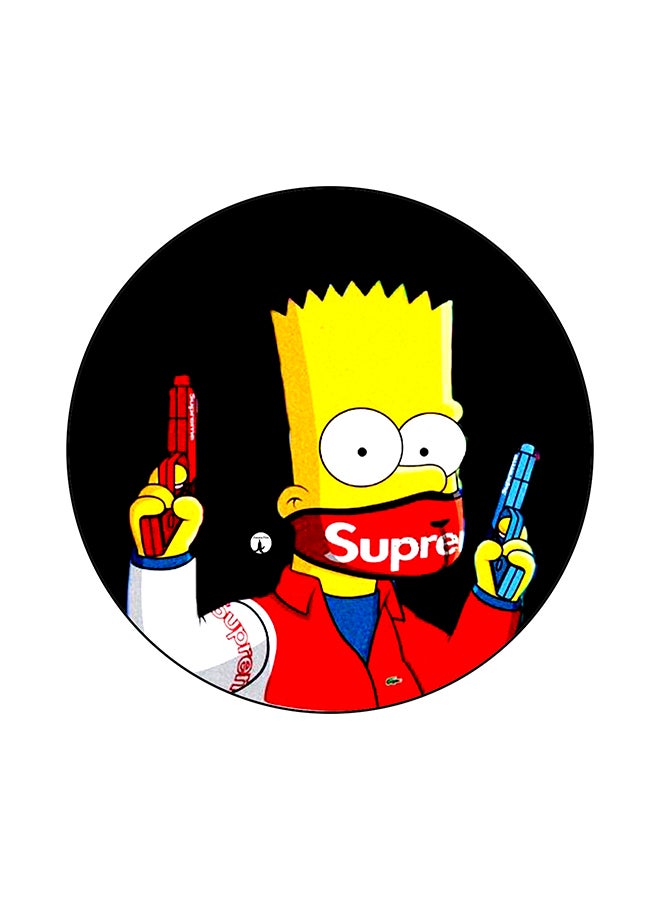 BP The Simpsons Printed Round Mouse Pad Multicolour
