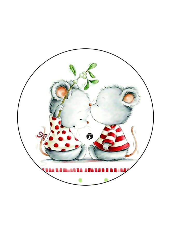 BP Mouses Printed Round Mouse Pad Multicolour 