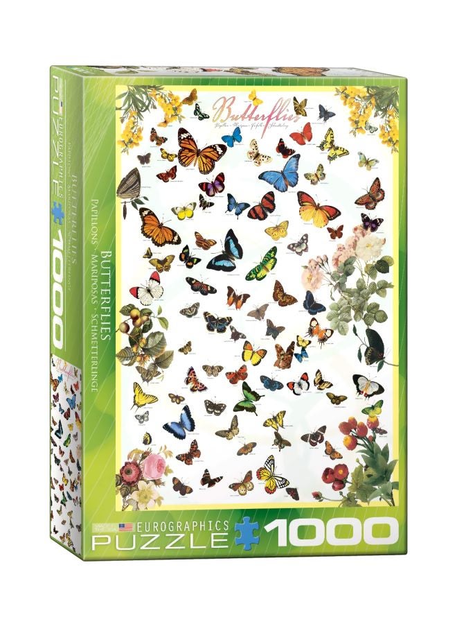 يورو جرافيكس لعبة بازل بتصميم فراشات من 1000 قطعة طراز 6000‎-0077  - Image 1