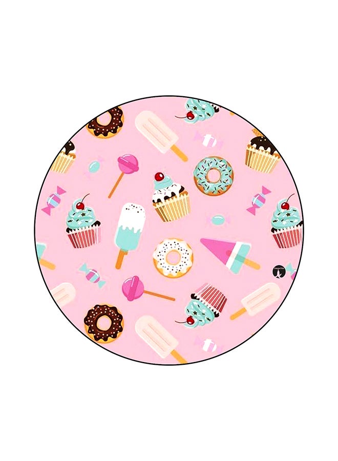 BP Ice Cream Printed Round Mouse Pad Multicolour