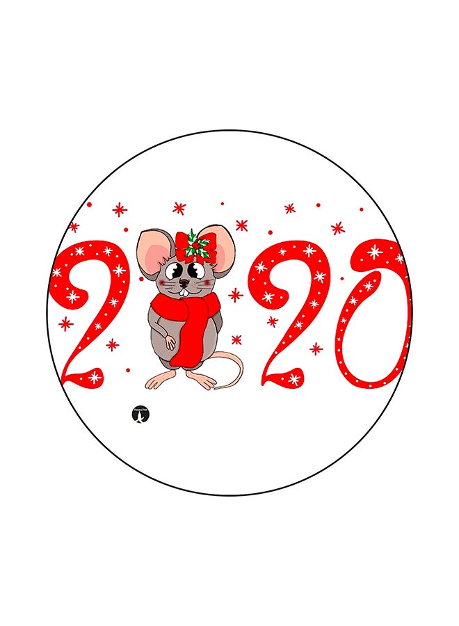 BP 2020 Printed Round Mouse Pad Multicolour