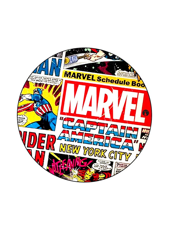 BP Marvel Printed Round Mouse Pad Multicolour