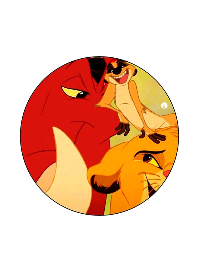 بي بي لوح ماوس مستدير بطبعة من ديزني متعدد الألوان