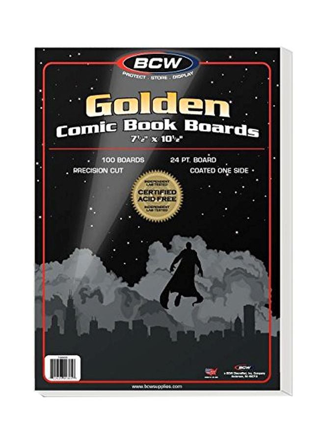 BCW - 100-Piece Golden Comic Book Board Set BCW-BBGOL - Image 1