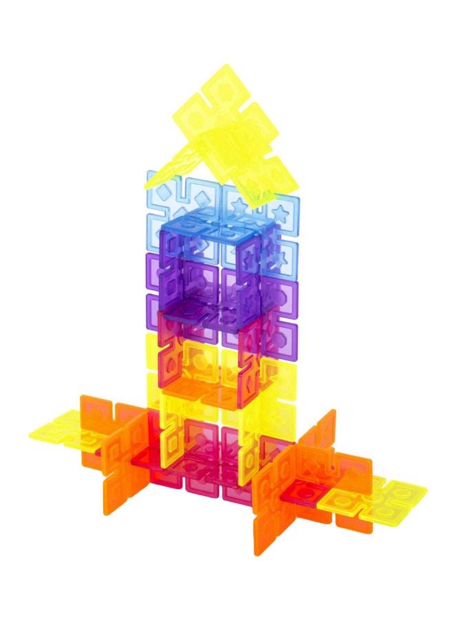 Guidecraft GD-16835 96-Piece Interlox Squares Building Toy GD-16835 2+ Years - Image 1
