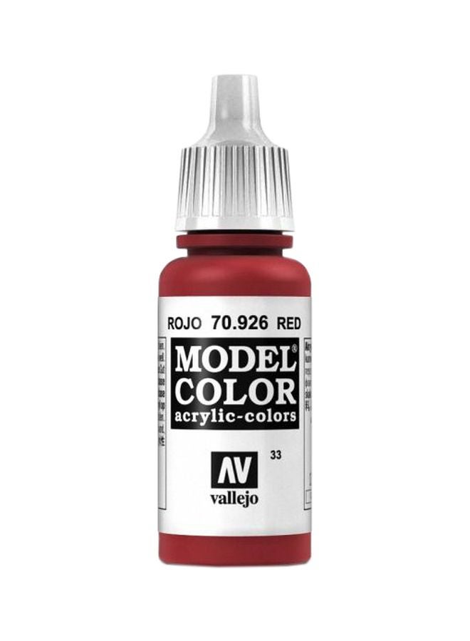 Model Color Acrylic Paint VJ70926 70.926 Rojo Red