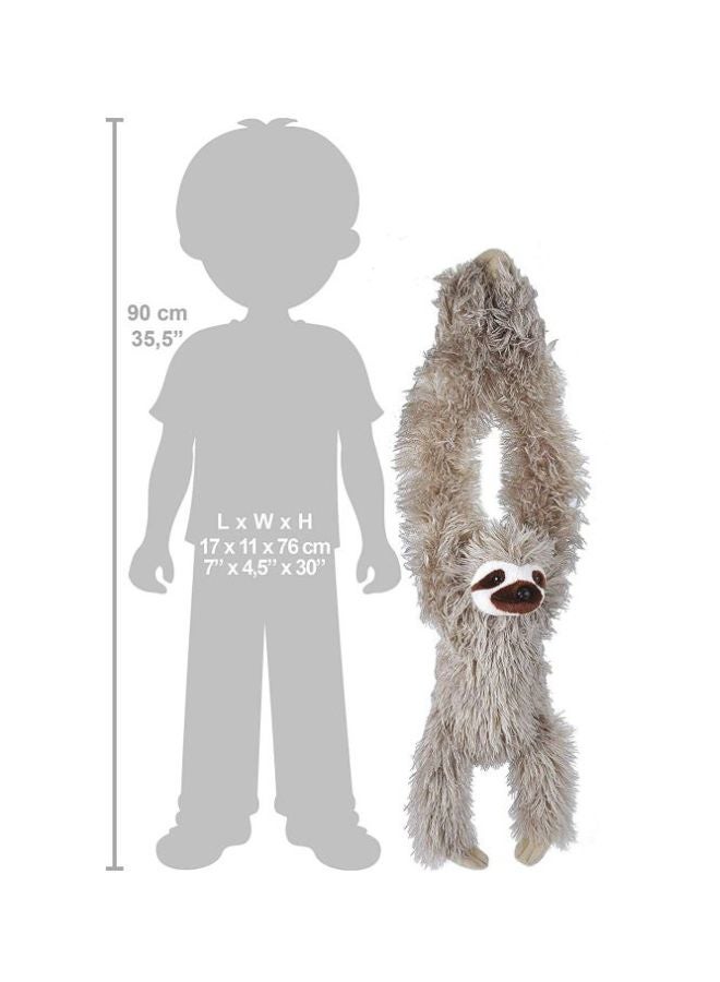 Wild Republic - Hanging Three Toed Sloth Plush Toy - Image 1
