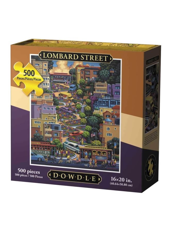 Dowdle 500-Piece Lombard Street Jigsaw Puzzle 210 - Image 1