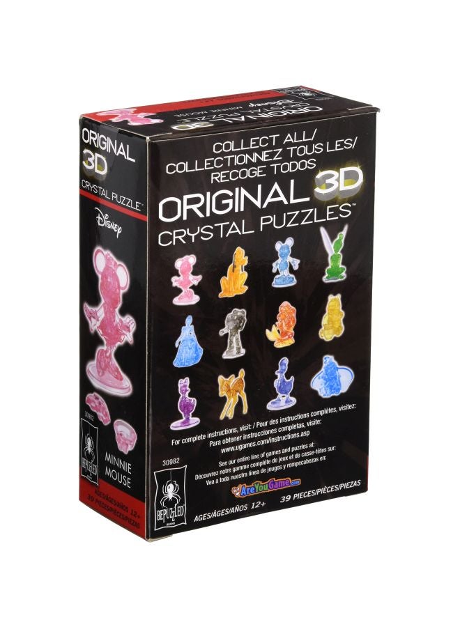 بي بازلد لعبة كريستال بازل بتصميم شخصية ميني ماوس ثلاثية الأبعاد مكونة من 39 قطعة طراز 30982 - Image 3