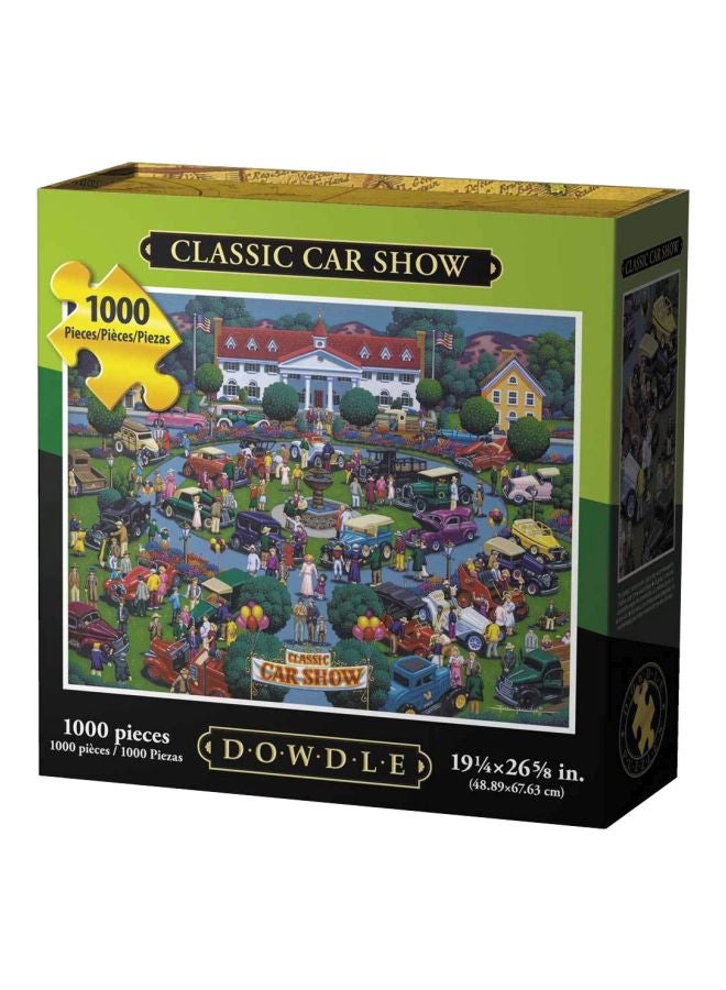 Dowdle 1000-Piece Classic Car Show Jigsaw Puzzle 10232 - Image 1