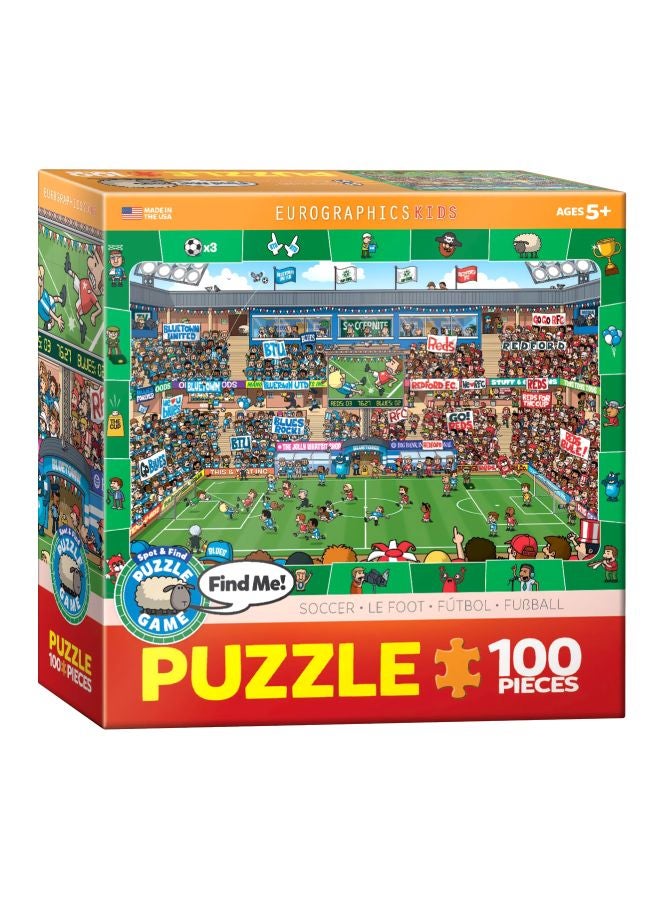 eurographics 100-Piece Soccer Spot And Find Puzzle 6100-0476 - Image 2