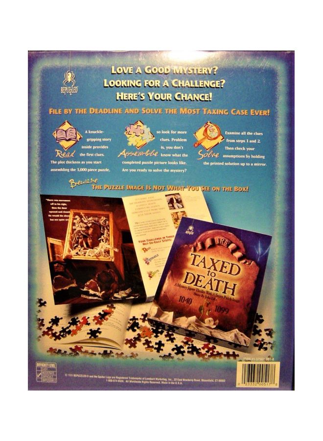 Bepuzzled 1000-Piece Taxed To Death Jigsaw Puzzle 1575610078 - Image 3