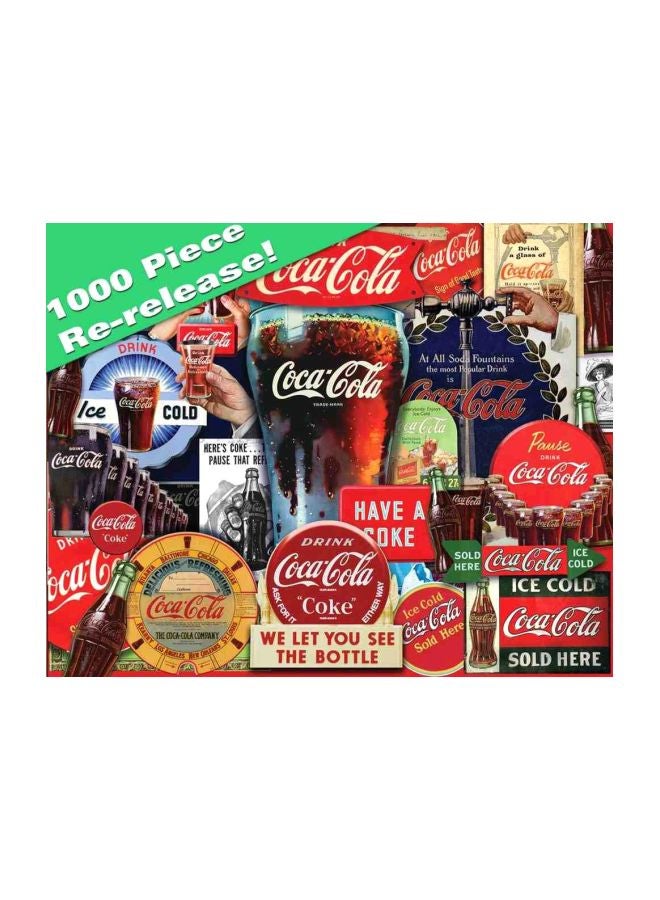سبرينغبوك لعبة أحجية تركيب الصور المقطعة بتصميم Coca-Cola Decades of Tradition مكونة من 1000 قطعة طراز 33-10679 - Image 1