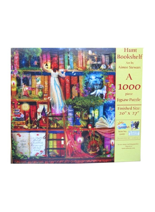 سونز أوت أحجية تركيب الصور المقطعة على شكل رف كتب من مجموعة تريجر هانت من 1000 قطعة طراز 51067 - Image 2