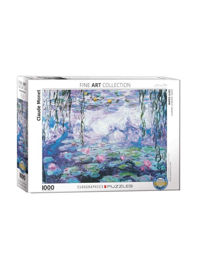 يورو جرافيكس أحجية تركيب الصور بتصميم زنابق ماء مكونة من 1000 قطعة طراز 4366-6000 - Image 1
