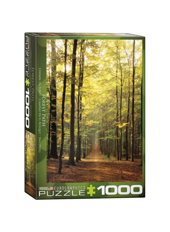 يورو جرافيكس طقم بازل بتصميم طريق الغابة من 1000 قطعة طراز EUROPZ-3846 - Image 1
