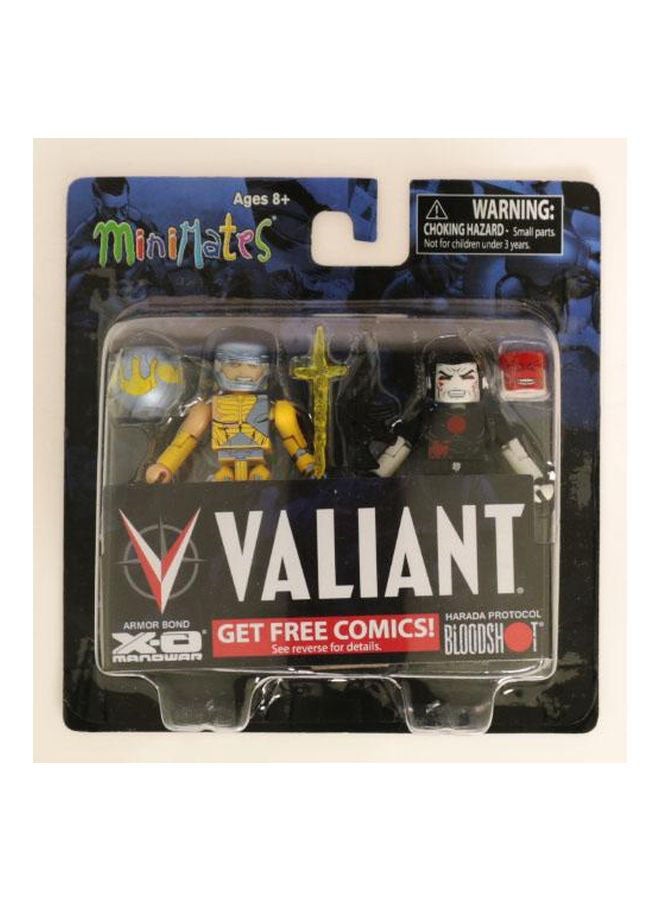 دياموند سيليكت تويز طقم مجسمات صغيرة لشخصيات فاليانت بلودشوت وإكس-أوه مانور مكون من قطعتين طراز FEB152162 - Image 2