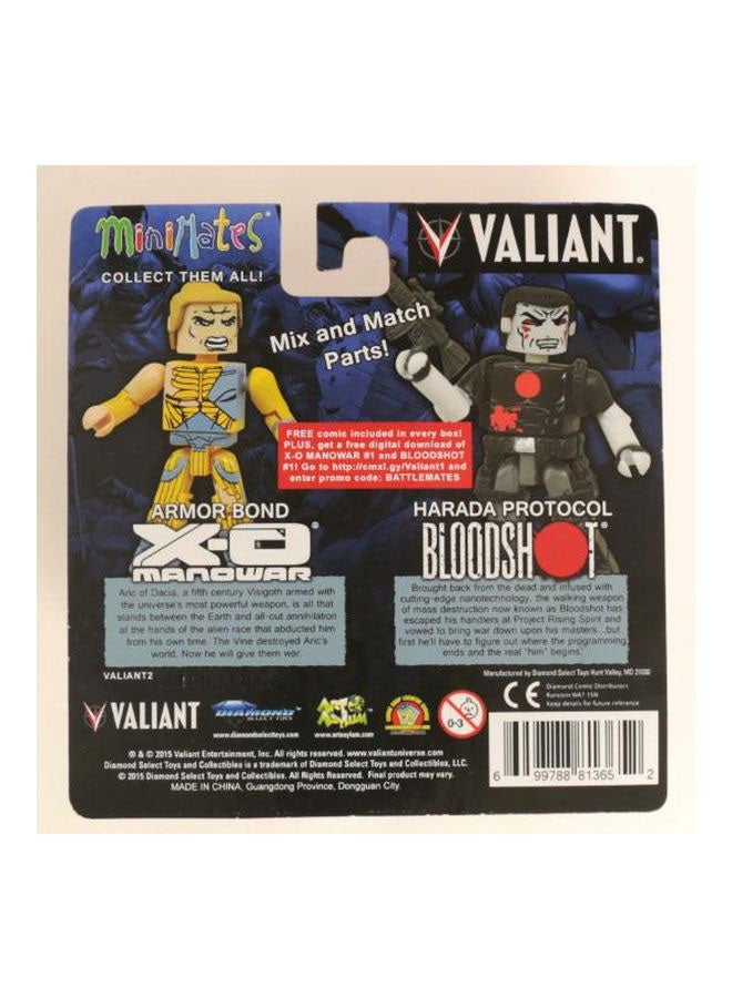 دياموند سيليكت تويز طقم مجسمات صغيرة لشخصيات فاليانت بلودشوت وإكس-أوه مانور مكون من قطعتين طراز FEB152162 - Image 3