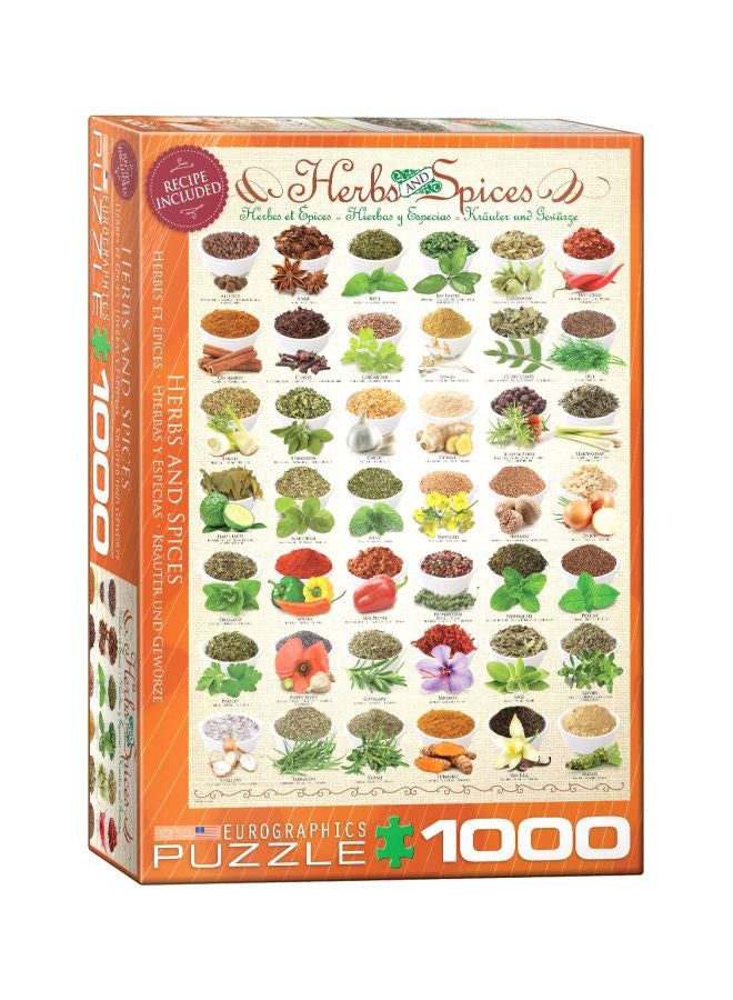 يورو جرافيكس طقم بازل بتصميم أعشاب وتوابل مكون من 1000 قطعة - Image 1